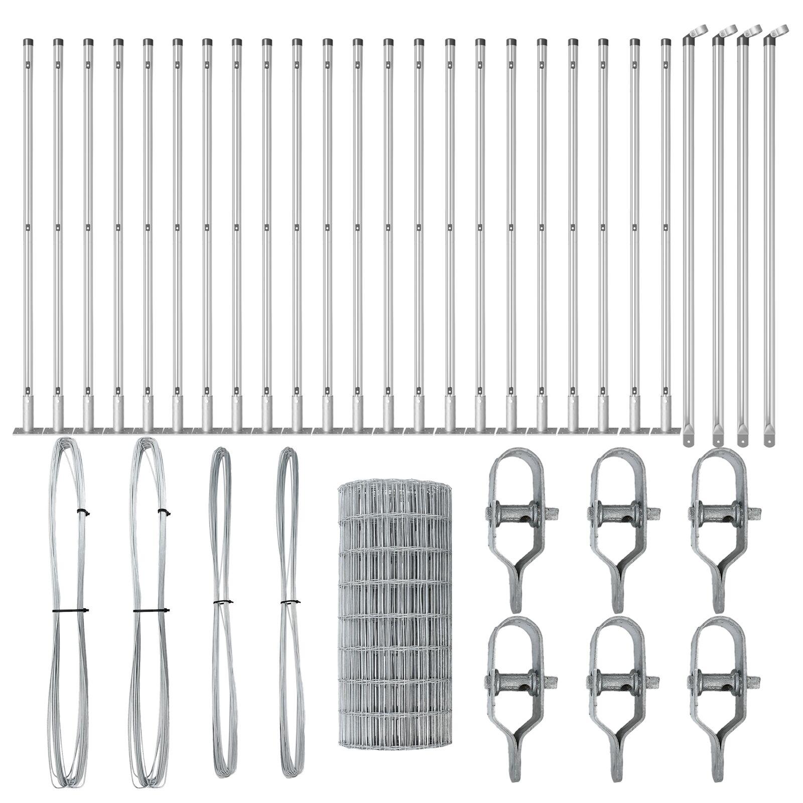 Euro Hegn med 13 Flangede Poster 0.4x50 m Galvaniseret Stål