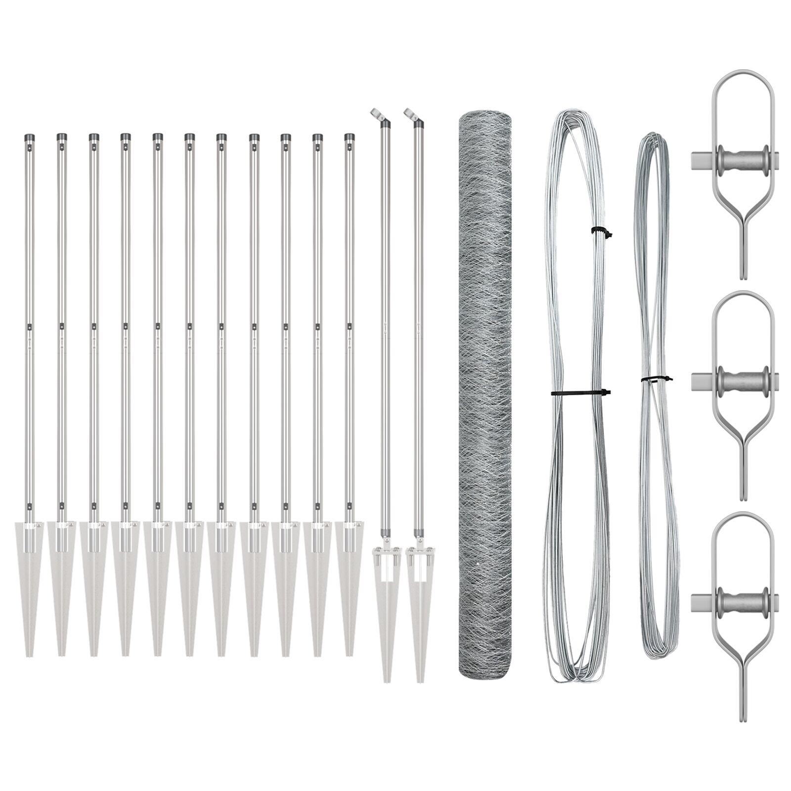 Hegnsæt Sæt af 2 Galvaniseret stål 25 x 1,5 m Slidstærkt