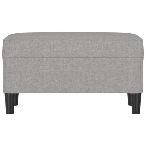Bænk 70x35x41 cm stof lysegrå