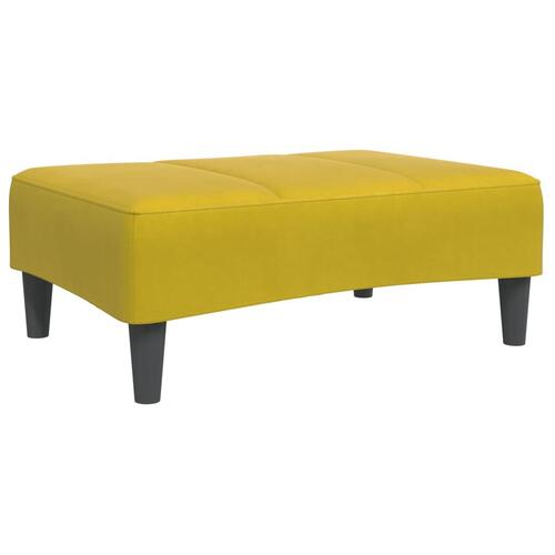 Fodskammel 77x55x31 cm velour gul