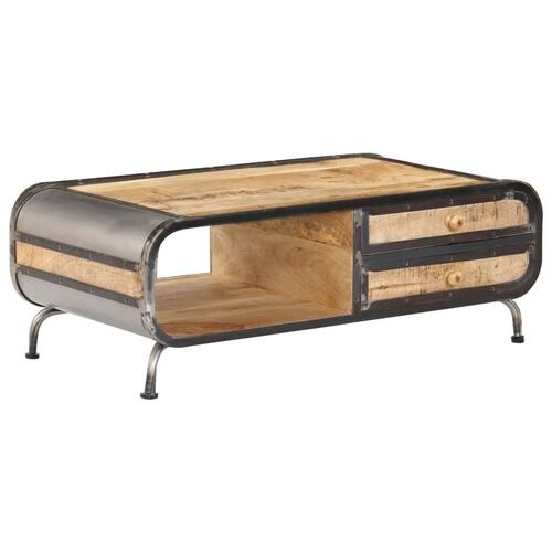 Sofabord 100 x 50 x 35 cm massivt mangotræ