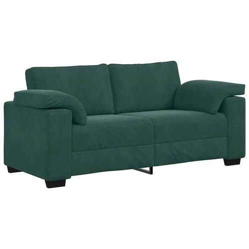 Elskovssofa 140 cm fløjl mørkegrøn