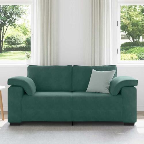 Elskovssofa 140 cm fløjl mørkegrøn