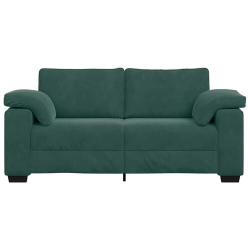 Elskovssofa 140 cm fløjl mørkegrøn