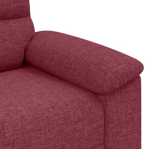 2-personers sofa 140 cm stof vinrød