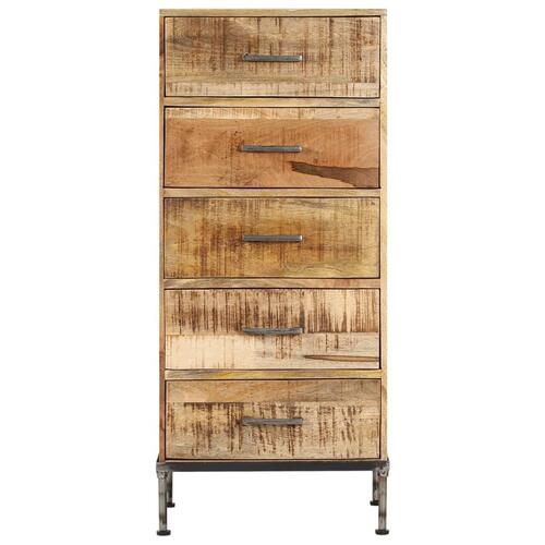 Kommode massivt mangotræ 45 x 35 x 106 cm