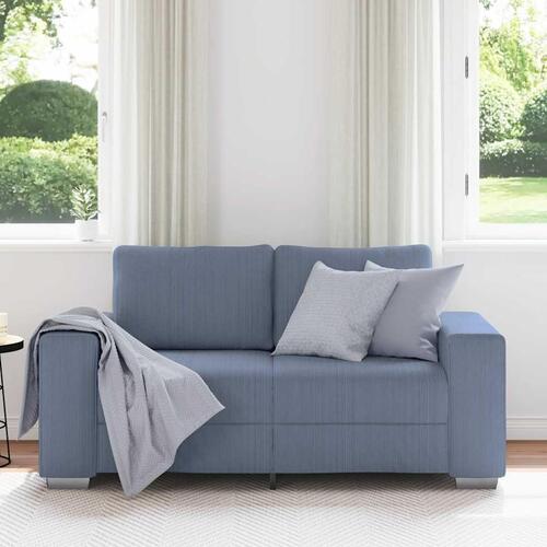 Elskovssofa 120 cm fløjlsstof blå