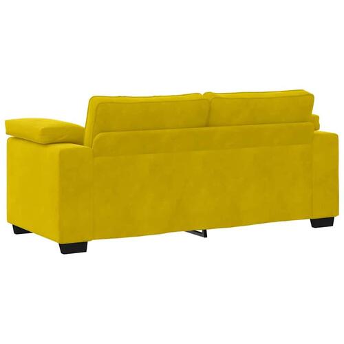 Elskovssofa 140 cm fløjl gul