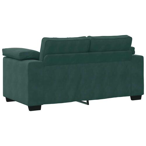 Elskovssofa 120 cm fløjl mørkegrøn