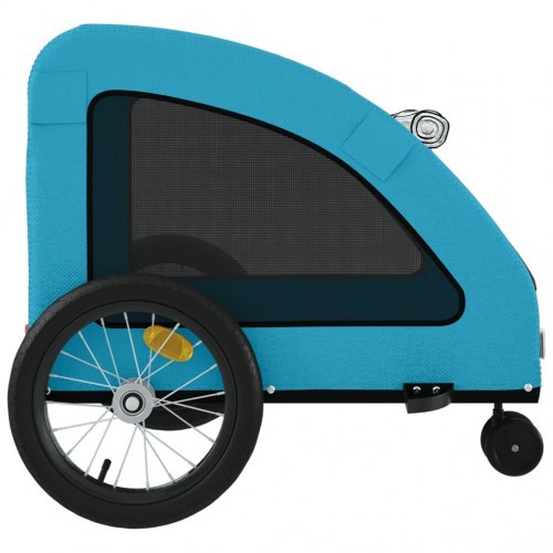 Cykeltrailer til kæledyr i oxfordstof og jern - blå