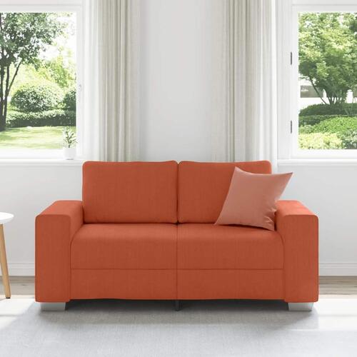 Elskovssofa 120 cm fløjlsstof rød orange