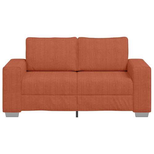 Elskovssofa 120 cm fløjlsstof rød orange