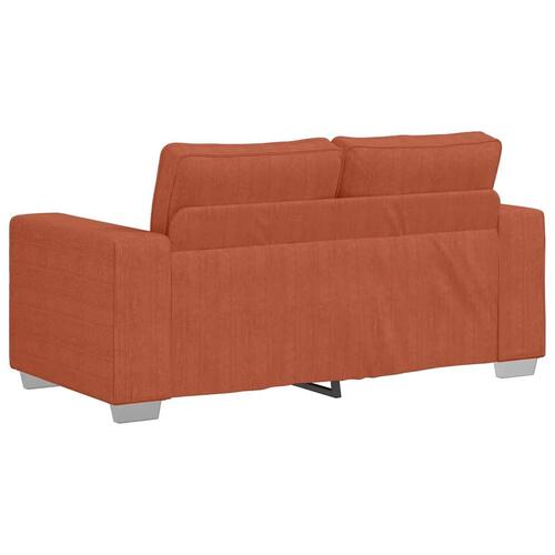 Elskovssofa 120 cm fløjlsstof rød orange