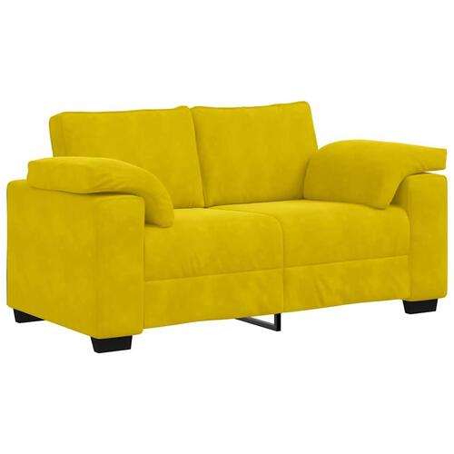 Elskovssofa 120 cm fløjl gul
