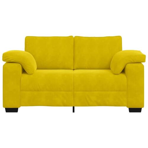 Elskovssofa 120 cm fløjl gul