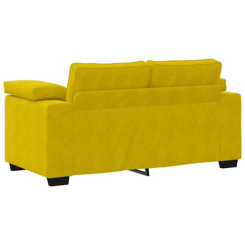 Elskovssofa 120 cm fløjl gul