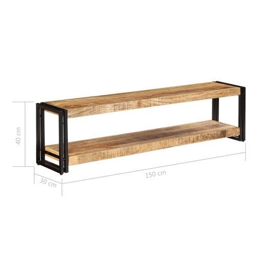 Tv-skab 150x30x40 cm massivt mangotræ
