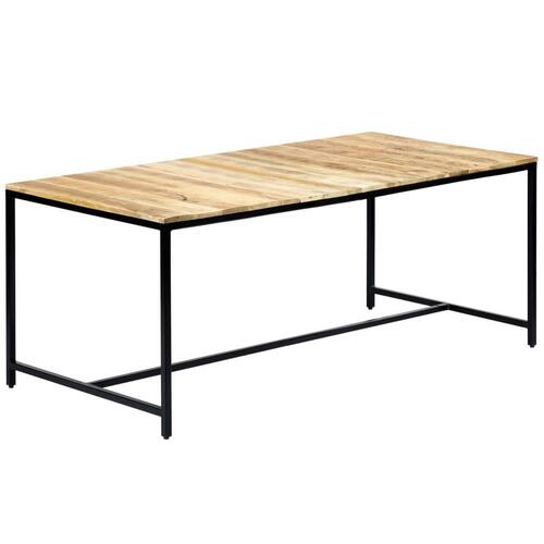 Spisebord 180 x 90 x 75 cm massivt ru mangotræ