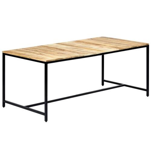 Spisebord 180 x 90 x 75 cm massivt ru mangotræ