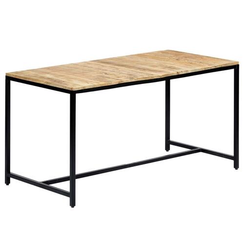 Spisebord 140 x 70 x 75 cm massivt ru mangotræ