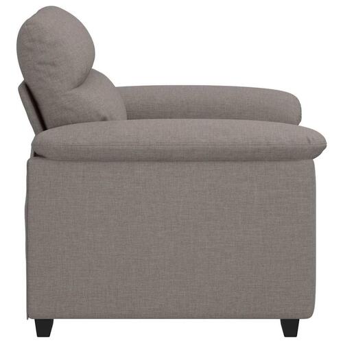 Lænestol 60 cm stof gråbrun