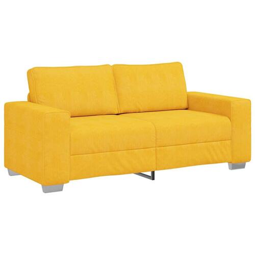 Elskovssofa 140 cm fløjlsstof lysegul