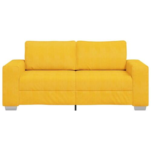 Elskovssofa 140 cm fløjlsstof lysegul