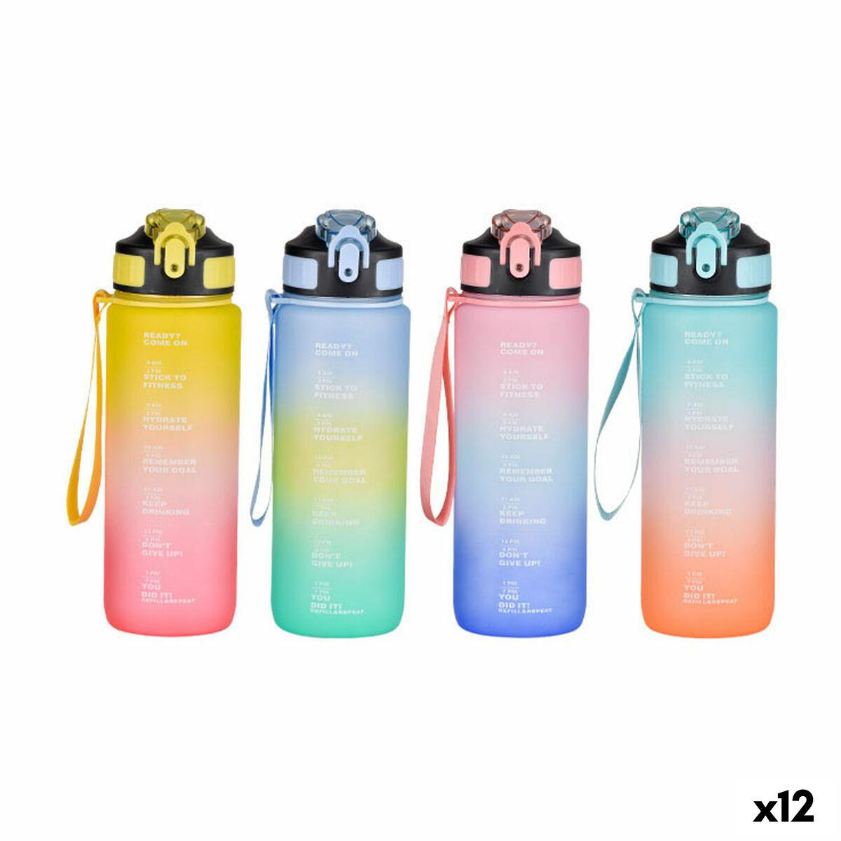 Bewinner vandflaske - multifarvet 800 ml, 7,5 × 23,5 cm (12-pak)