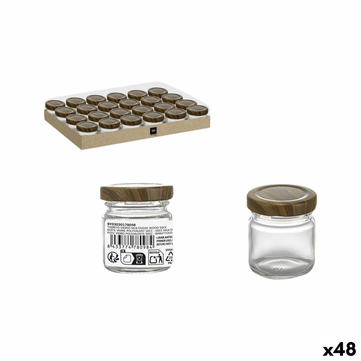 WOOD glaskrukker 50 ml - 48 stk.