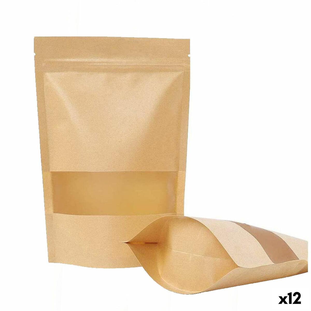 Genanvendelig madpose Algon Kraft 17 x 24 x 4 cm 15 Dele (12 enheder)