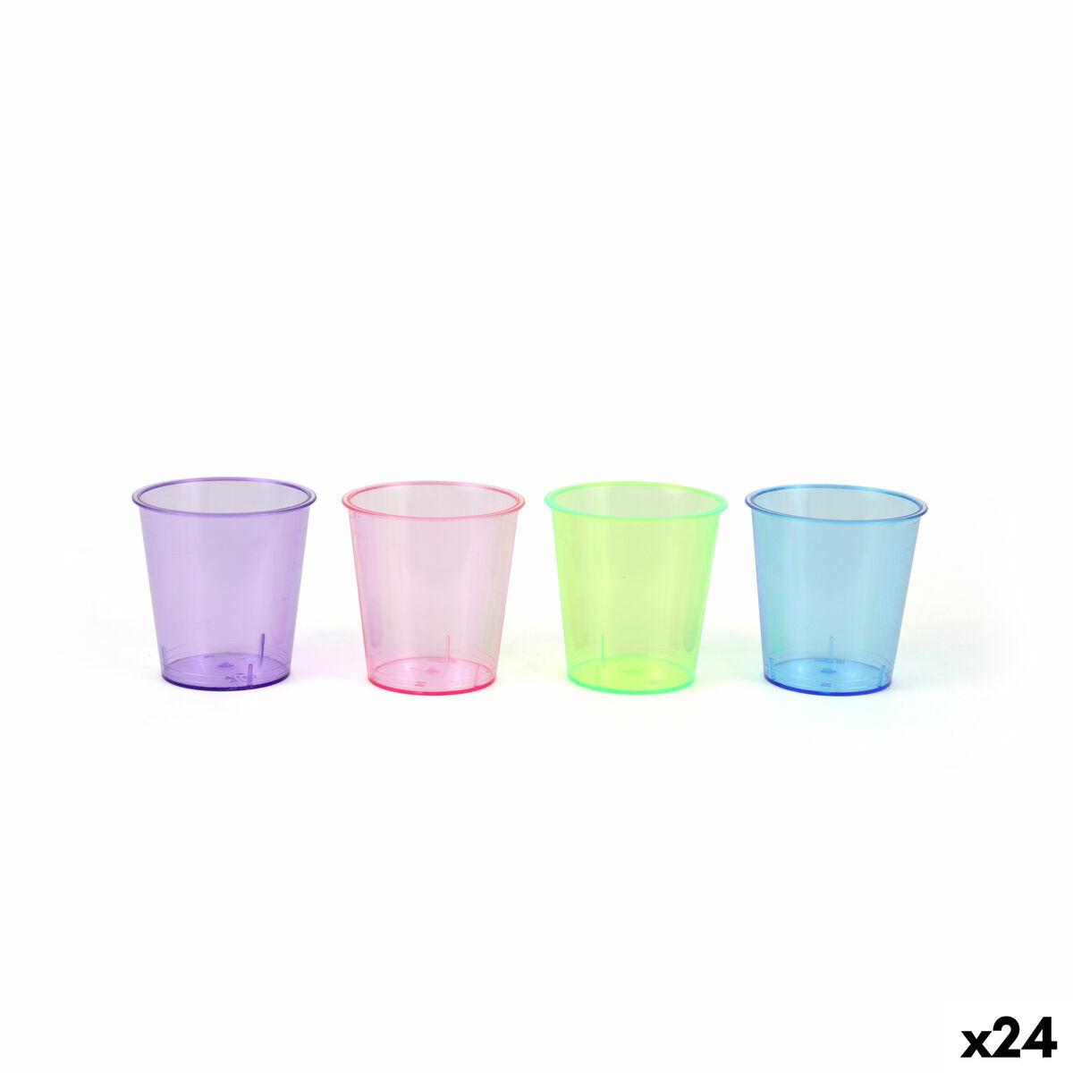 Algon shotglas - Ø 4 cm, 30 ml, 24 stk., multifarvet