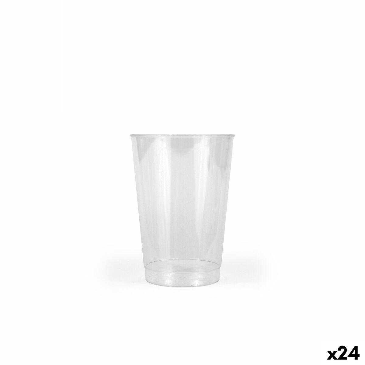 Glassæt Algon Plastik 380 ml 4 Dele (24 enheder)