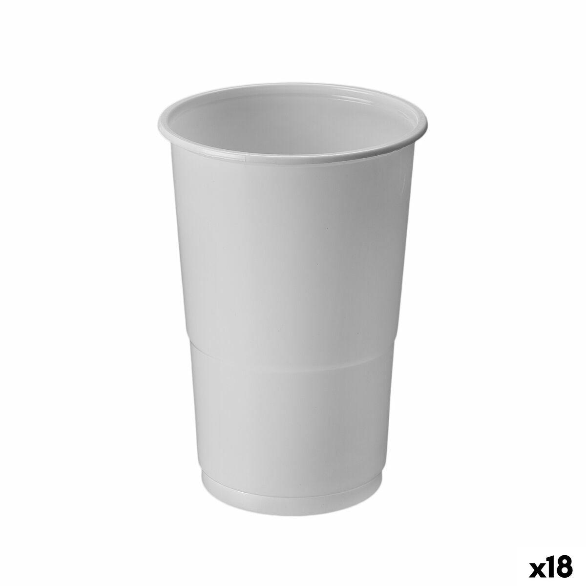 Algon engangskopper, hvid - 250 ml, 50 stk (18 sæt)