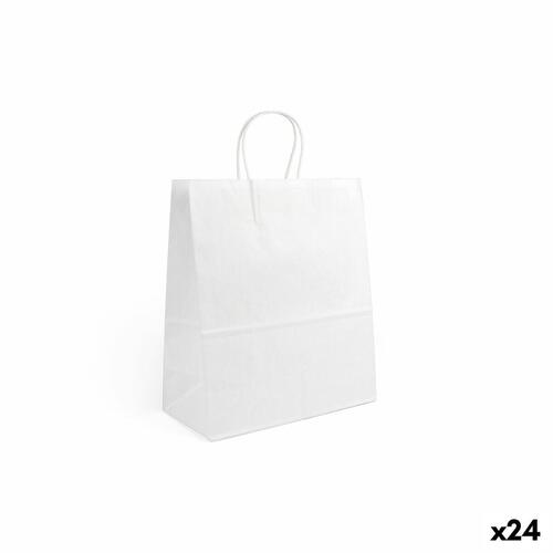 Algon papirposer hvid 26 × 14 × 31 cm - sæt á 3 (24 sæt)