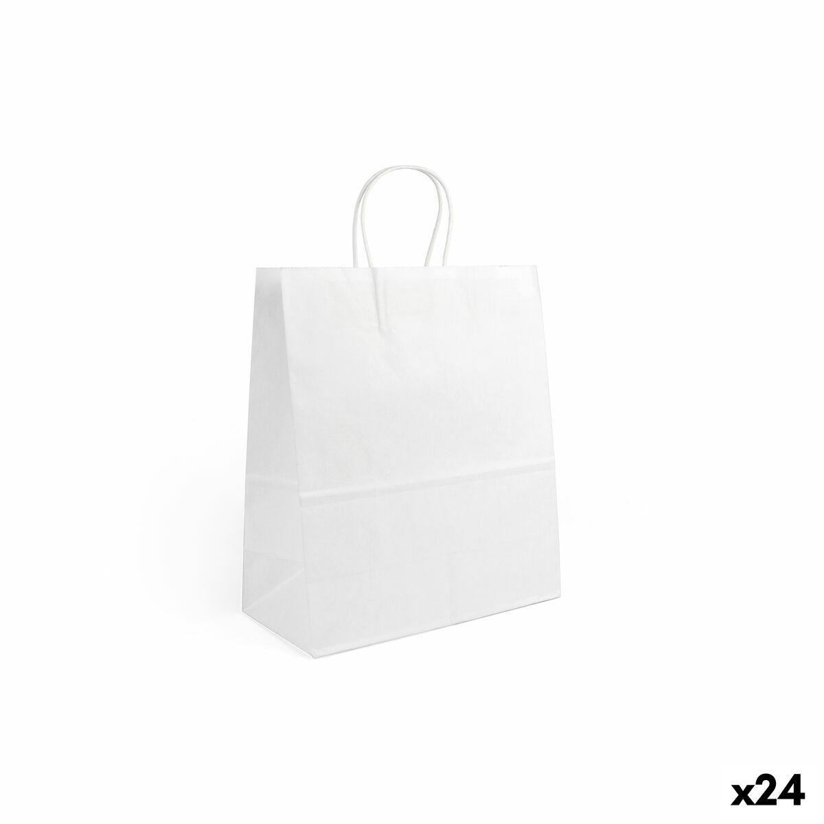 Algon papirposer hvid 26 × 14 × 31 cm - sæt á 3 (24 sæt)