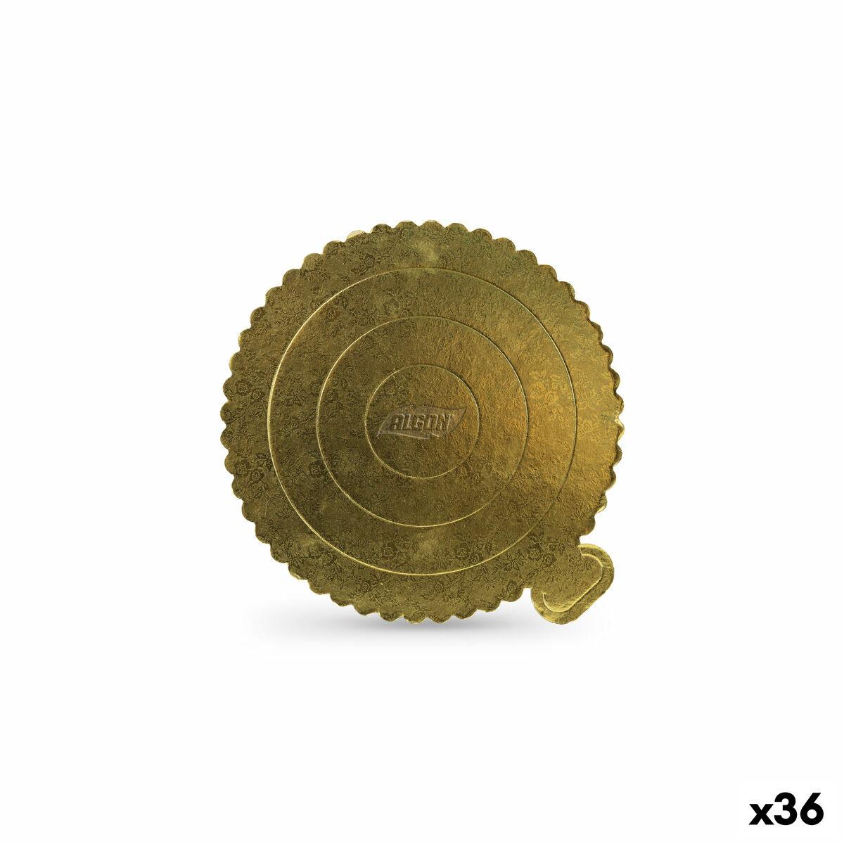 Algon kagefad i pap, gylden - 20 x 20 cm, 36 stk.