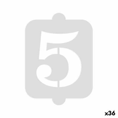 Algon kageskabelon - tal 5, small (36 stk.)