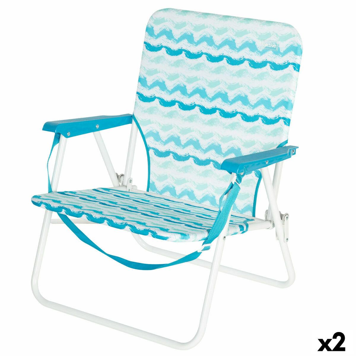 Strandstol Aktive 45 x 70 x 40 cm (2 enheder)
