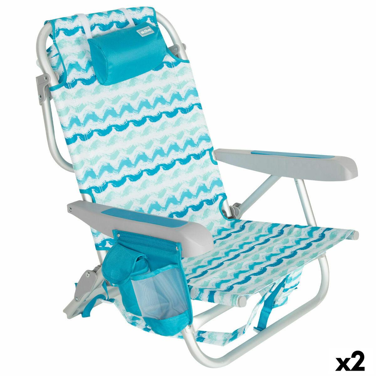 Strandstol Aktive 50 x 70 x 45 cm (2 enheder)
