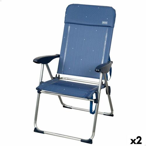 Strandstol Aktive 48 x 110 x 65 cm (2 enheder)