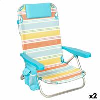 Strandstol Aktive 48 x 75 x 48 cm (2 enheder)