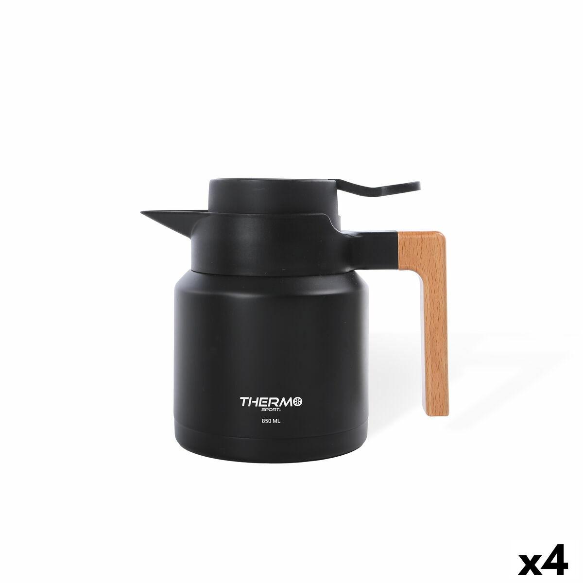 Termokande ThermoSport Sort 850 ml (4 enheder)