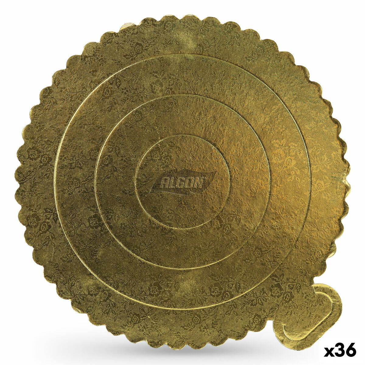 Algon kagefad i pap - gylden, 40 x 40 cm (36 stk.)