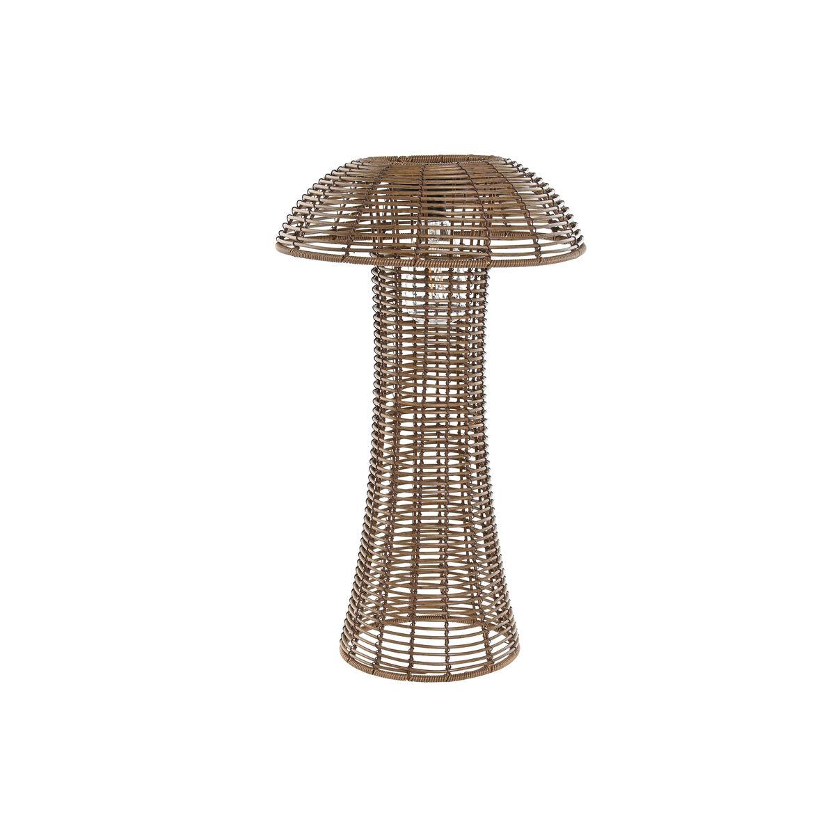 Solcellelampe - brun, champignon-design 30 × 30 × 50 cm