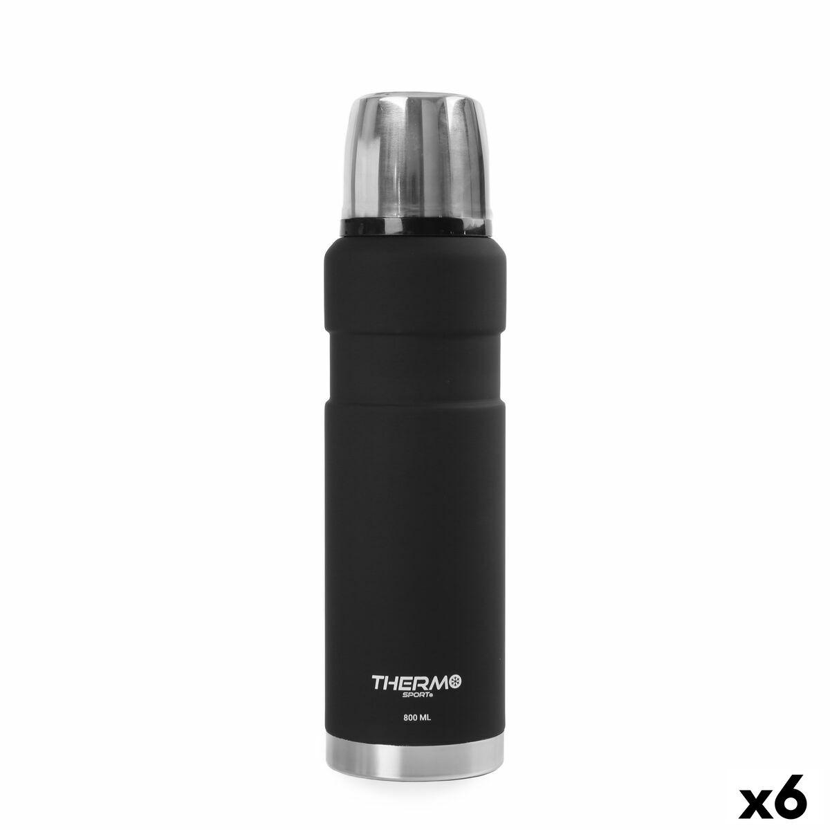 Termokande ThermoSport Sort 0,8 L (6 enheder)