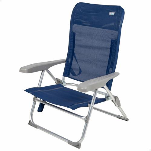 Strandstol Aktive Marineblå 47 x 89 x 56 cm (4 enheder)