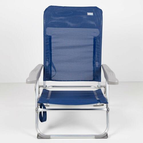 Strandstol Aktive Marineblå 47 x 89 x 56 cm (4 enheder)