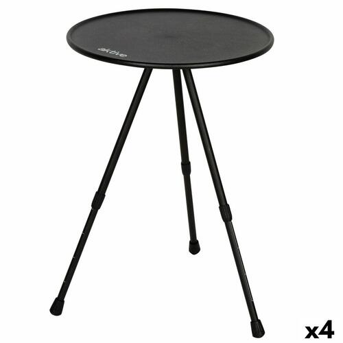 Sammenklappeligt bord Aktive Sort 37 x 55 x 37 cm (4 enheder)