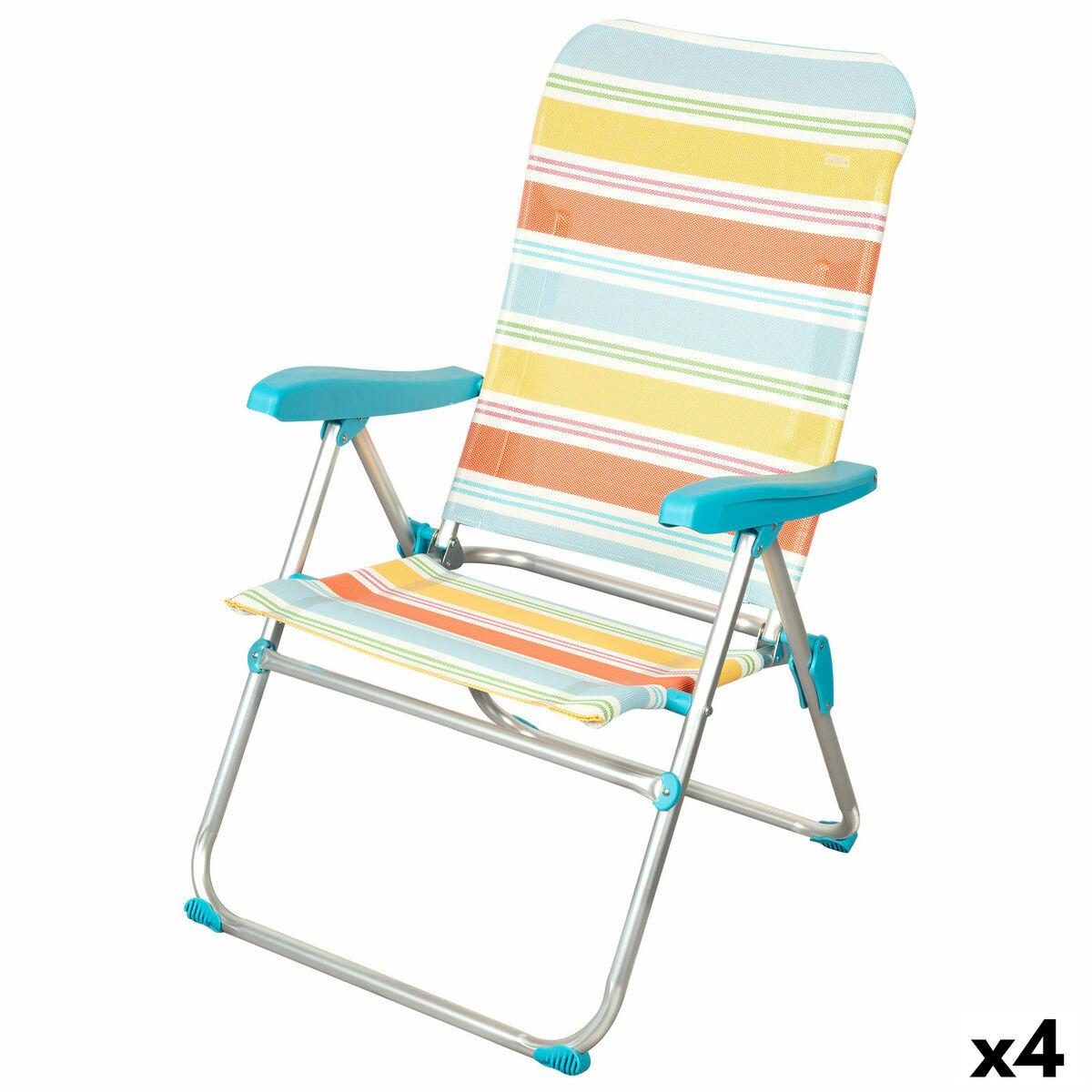 Strandstol Aktive 48 x 95 x 65 cm (4 enheder)