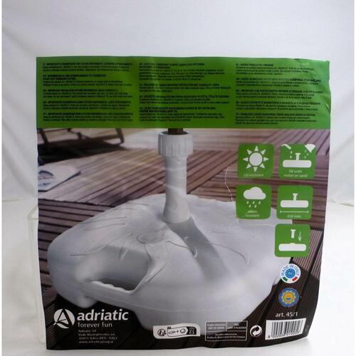 Fod for strandparasol Aktive Hvid Ø 32 mm Ø 20 mm 45 x 29 x 45 cm (5 enheder)
